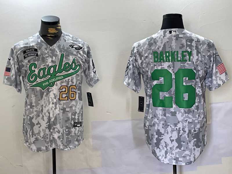 Men's Philadelphia Eagles #26 Saquon Barkley Arctic Camo 2024 Salute to Service Stitched Baseball Jerseys,We sell and wholesale Men's Philadelphia Eagles #26 Saquon Barkley Arctic Camo 2024 Salute to Service Stitched Baseball Jerseys on line form chian!